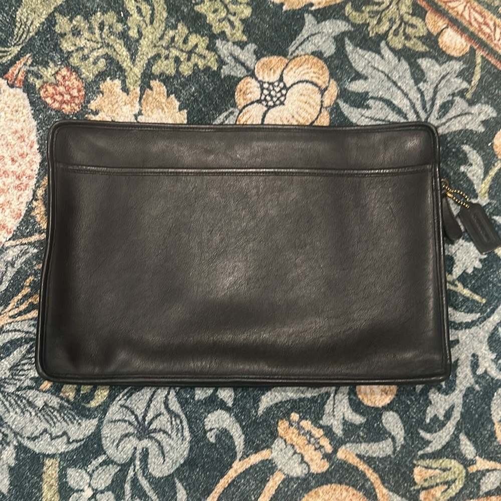Vintage COACH Leather Zip Document Portfolio-Laptop Case